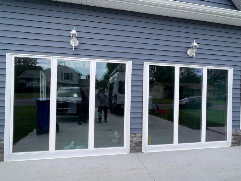 Sliding patio doors with windows by Pexic Windows